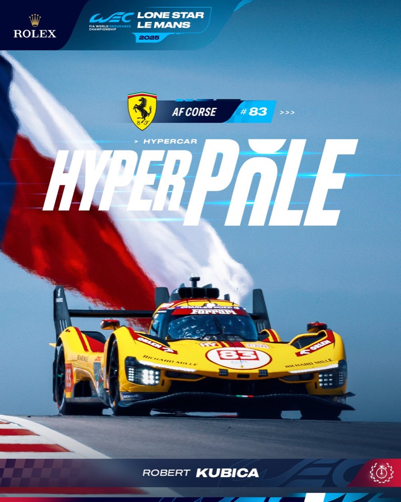 Danskerbiler med i toppen på COTA.
(Foto: Ferrari Media)